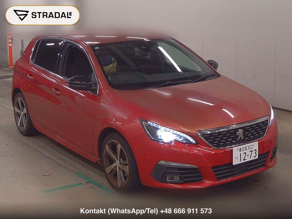 PEUGEOT 308 5D GT LINE BLUE HDI 2019, aukcja z Japonii, zdjęcie 1