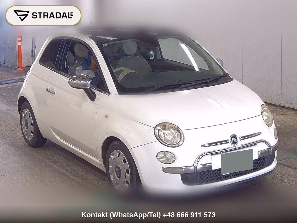 FIAT 500 2008, aukcja z Japonii, zdjęcie 1