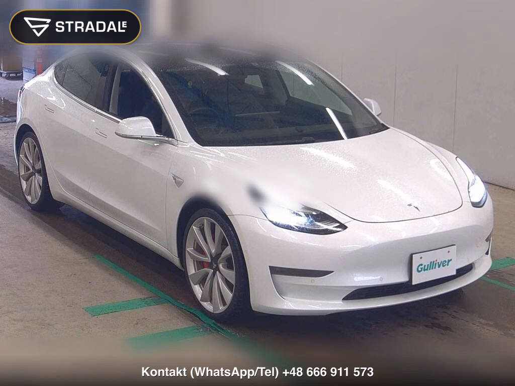 TESLA MODEL 3 4WD PERFOMANCE 2019, aukcja z Japonii, zdjęcie 1