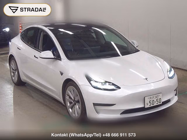 TESLA MODEL 3 4WD LONG RANGE 2021, samochód z aukcji Japonii