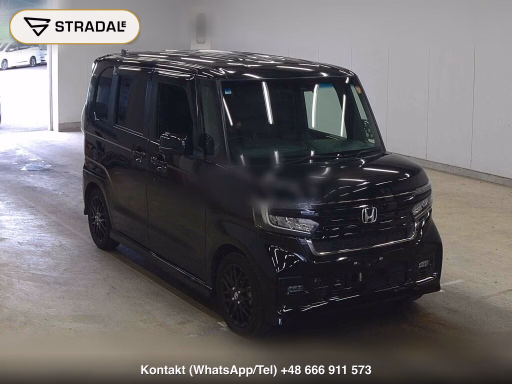 HONDA N-BOX CUSTOM L・TURBO STYLE PLUS BLACK 2022, aukcja z Japonii, zdjęcie 1