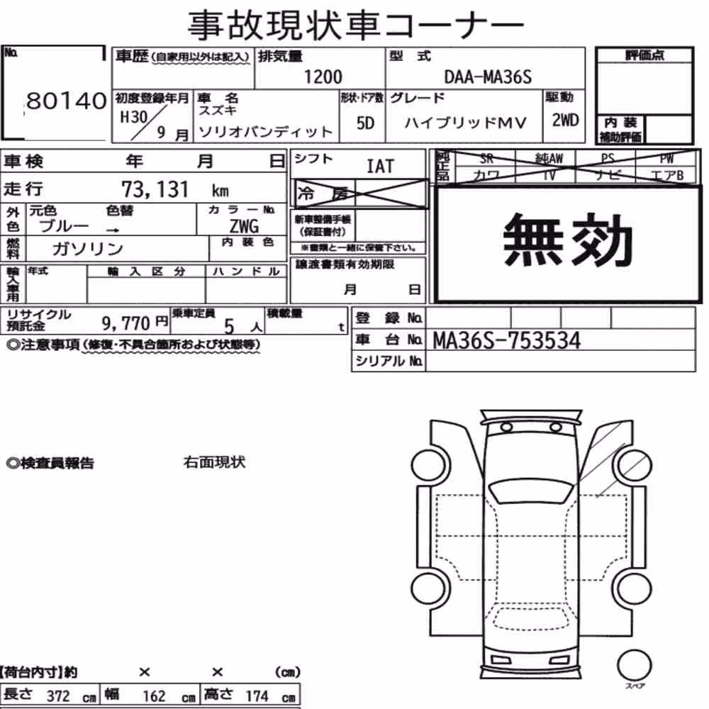 Notka aukcyjna: SUZUKI SOLIO BANDIT HYBRID MV