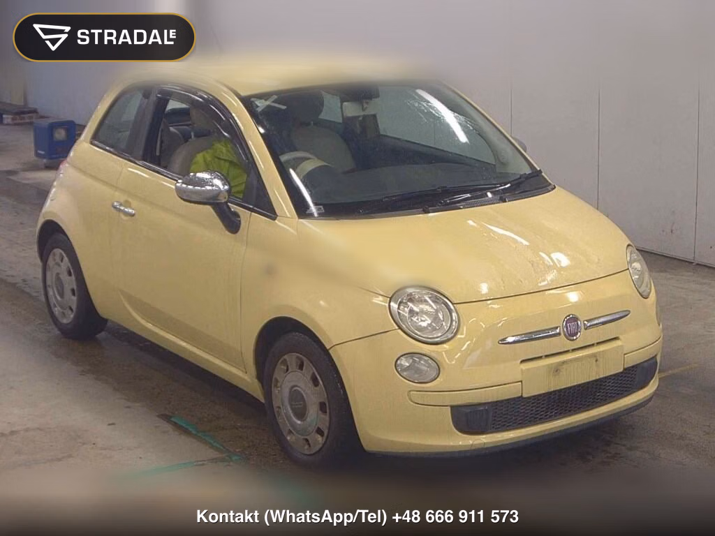 FIAT 500 1.2 8V POP 2009, aukcja z Japonii, zdjęcie 1