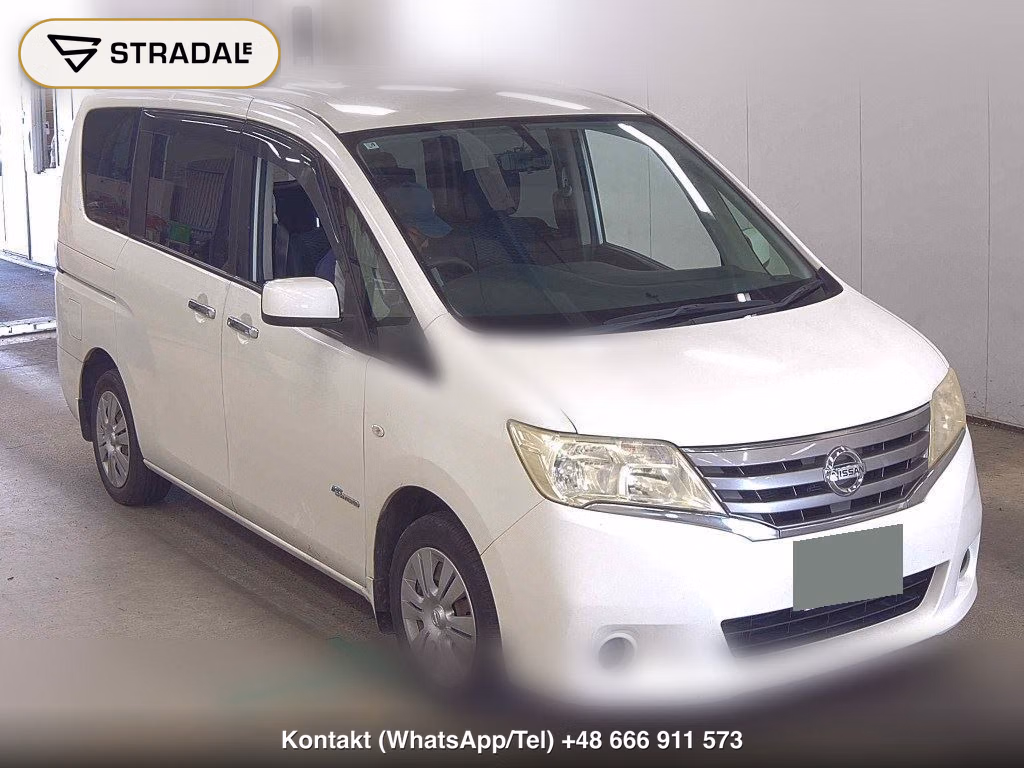 NISSAN SERENA 5D 20X S-HYBRID 2013, aukcja z Japonii, zdjęcie 1