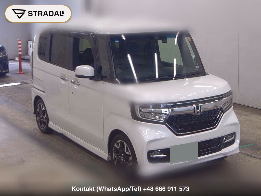 HONDA N-BOX CUSTOM G･L TURBO HONDA SENSING 2018, aukcja z Japonii, zdjęcie 1