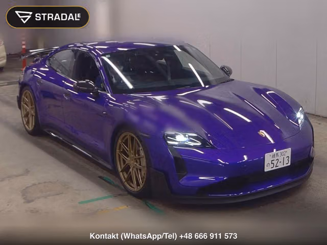PORSCHE TAYCAN 4D 4WD TURBO GT WITH WEISSACH PACKAGE 2025, samochód z aukcji Japonii