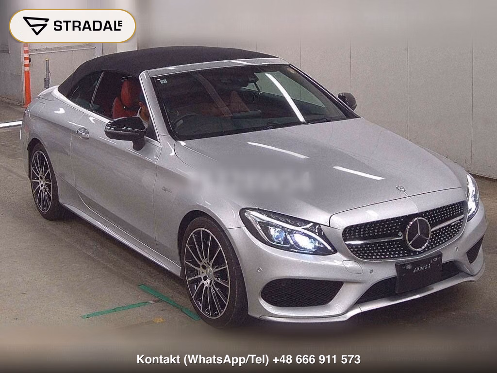 MERCEDES AMG C-CLASS OP 4WD C43 4MATIC CABRIOLET 2017, aukcja z Japonii, zdjęcie 1