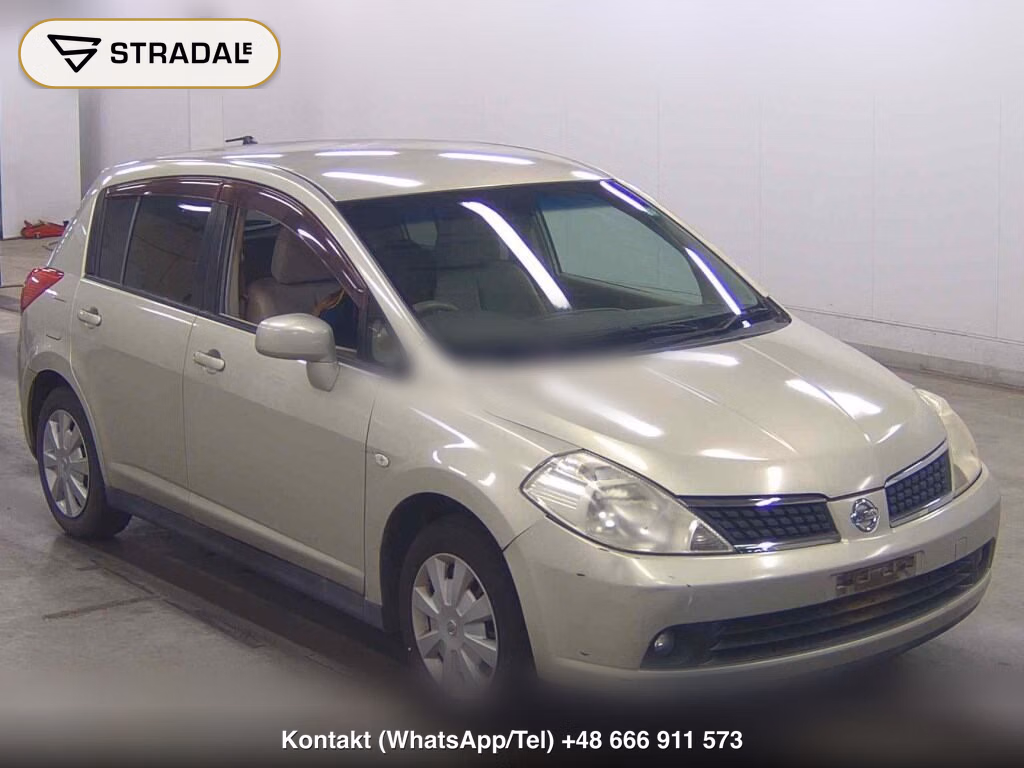 NISSAN TIIDA 15M 2007, aukcja z Japonii, zdjęcie 1