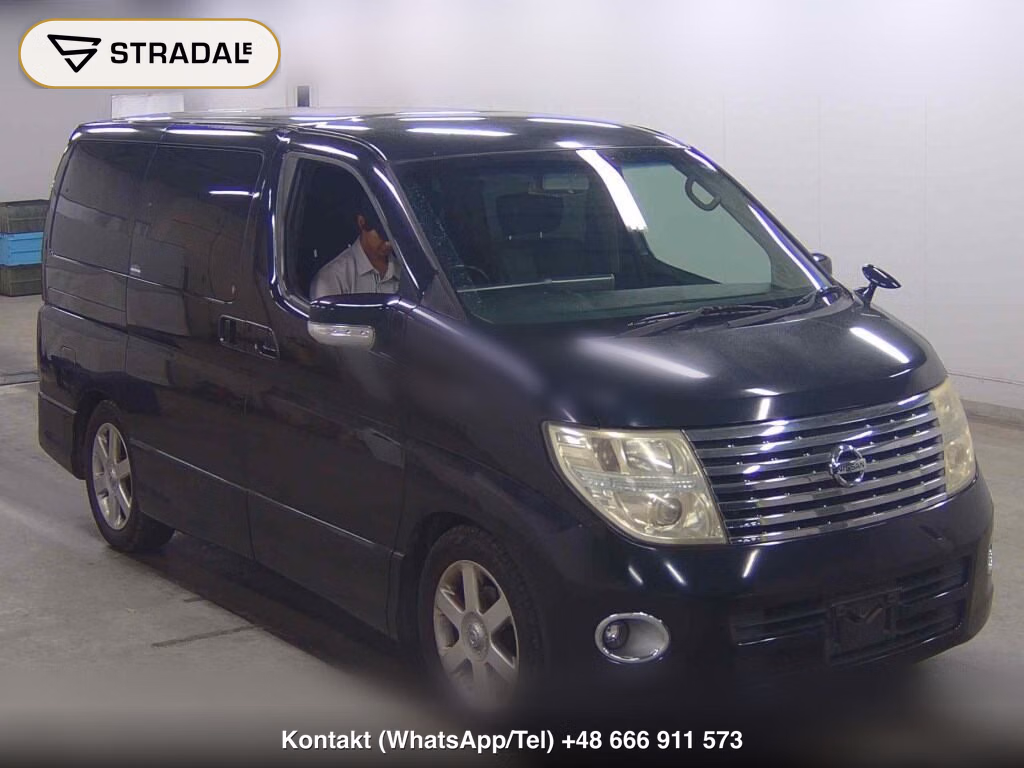 NISSAN ELGRAND 5D HIGHWAY STAR BLACK LEATHER LIMITED 2007, aukcja z Japonii, zdjęcie 1
