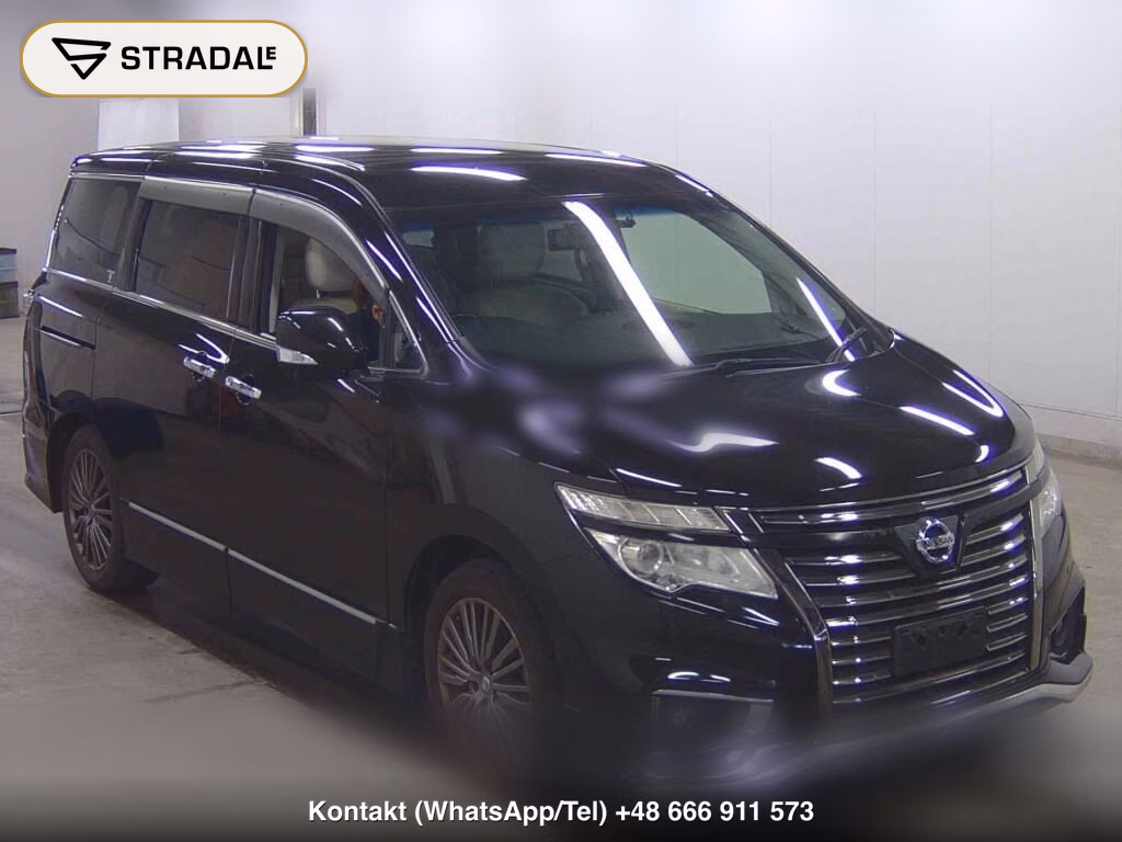 NISSAN ELGRAND 5D 250 HIGHWAY STAR S WHITE LEATHER URBAN C 2016, aukcja z Japonii, zdjęcie 1