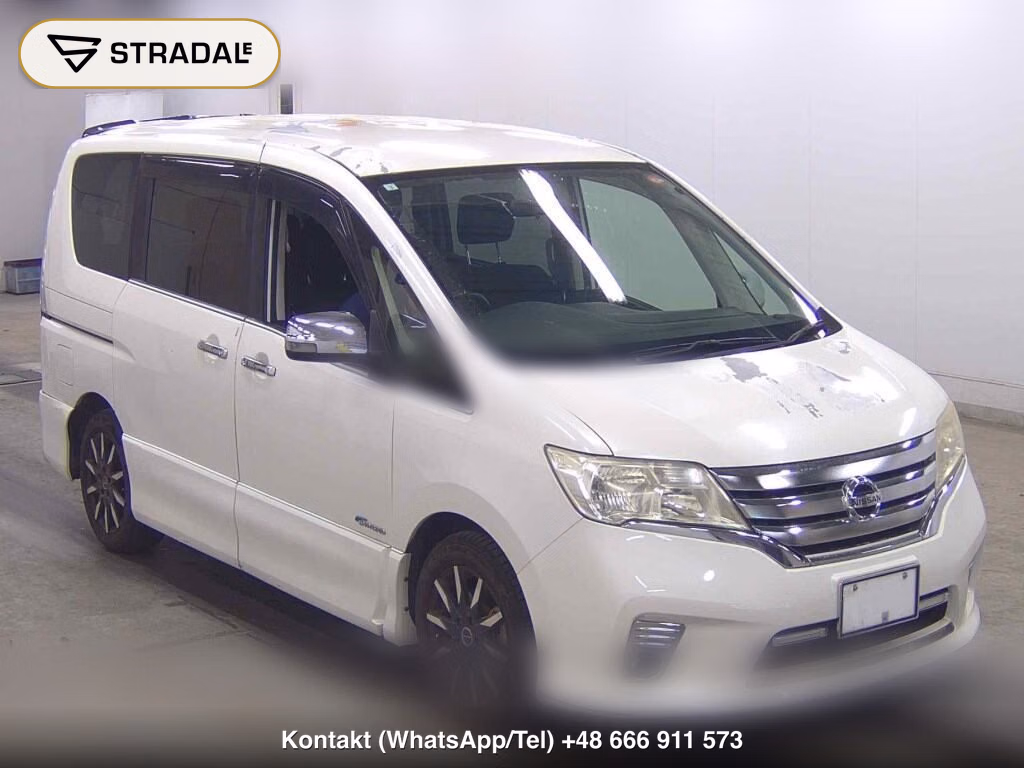 NISSAN SERENA 5D HIGHWAY STAR S-HYBRID 2013, aukcja z Japonii, zdjęcie 1