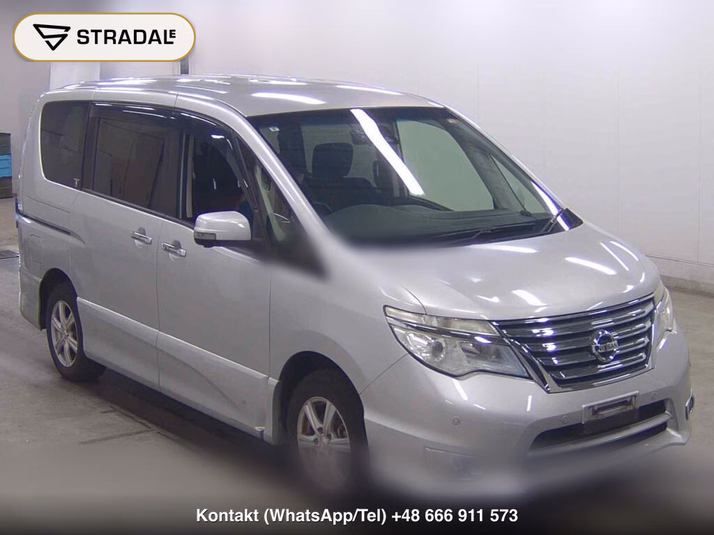 NISSAN SERENA 5D 4WD HIGHWAY STAR V SELECTION + SAFETY Ⅱ 2015, aukcja z Japonii, zdjęcie 1