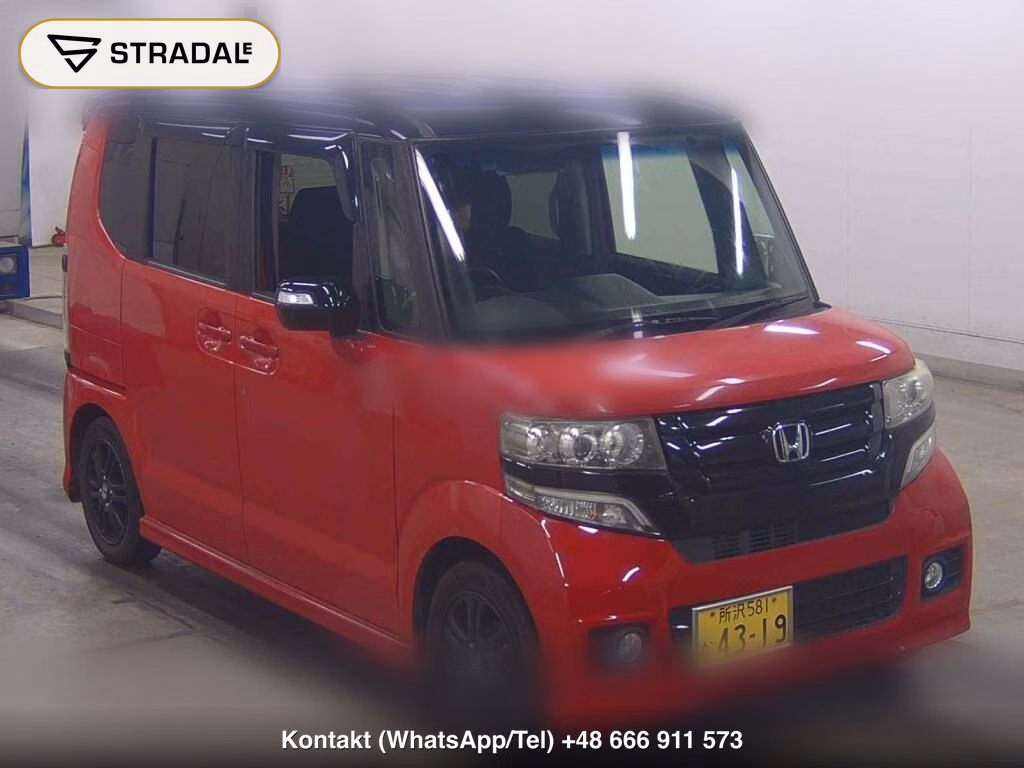 HONDA N-BOX CUSTOM 2TONE COLOR STYLE G・L PACKAGE 2016, aukcja z Japonii, zdjęcie 1