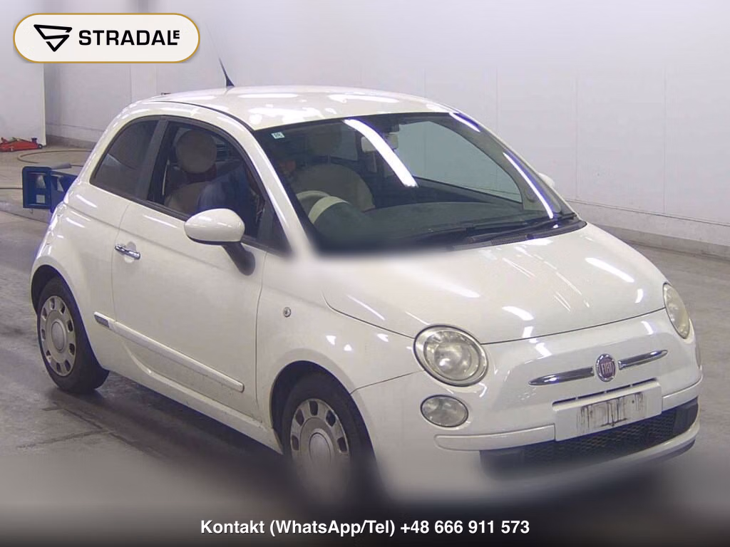 FIAT 500 2012, aukcja z Japonii, zdjęcie 1