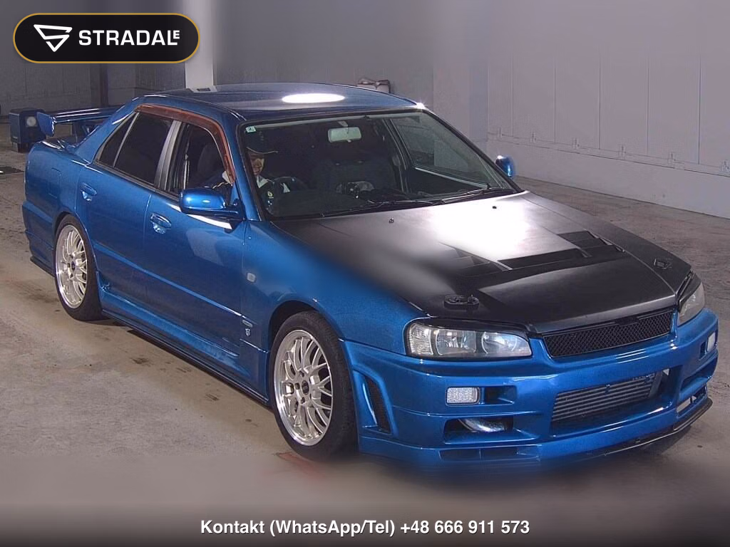 NISSAN SKYLINE 4D 25GT-X TURBO 1998, aukcja z Japonii, zdjęcie 1