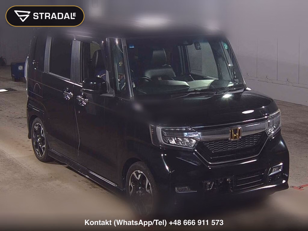 HONDA N-BOX CUSTOM G･L TURBO HONDA SENSING 2017, aukcja z Japonii, zdjęcie 1