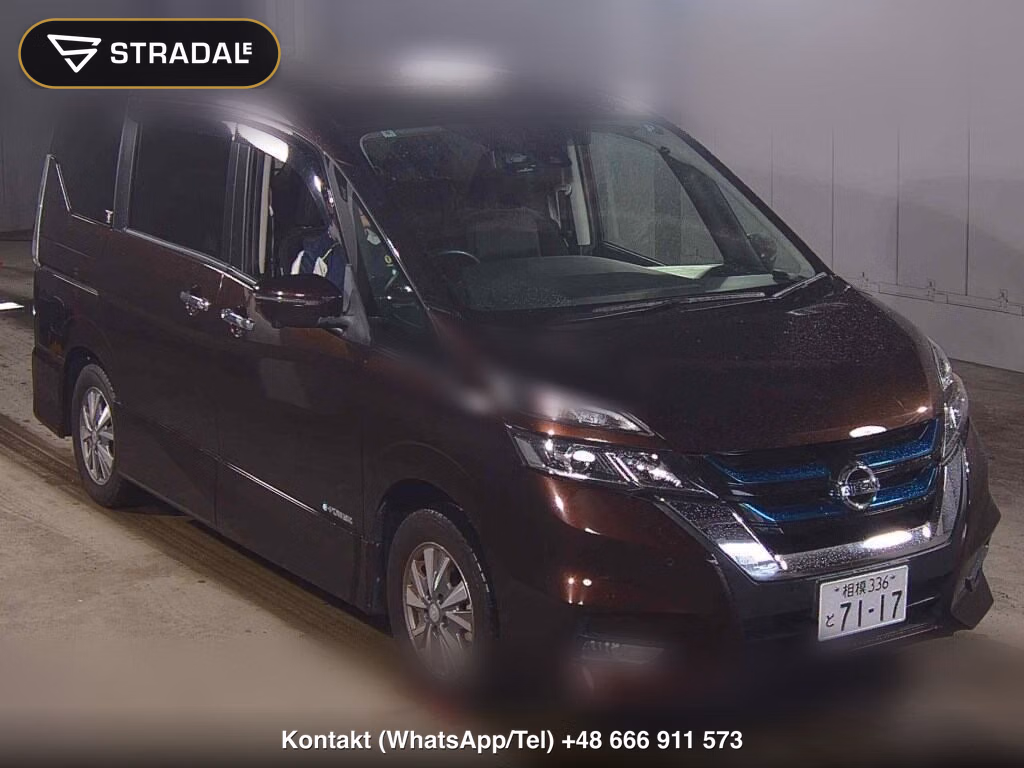 NISSAN SERENA 5D E-POWER HIGHWAY STAR V 2018, aukcja z Japonii, zdjęcie 1