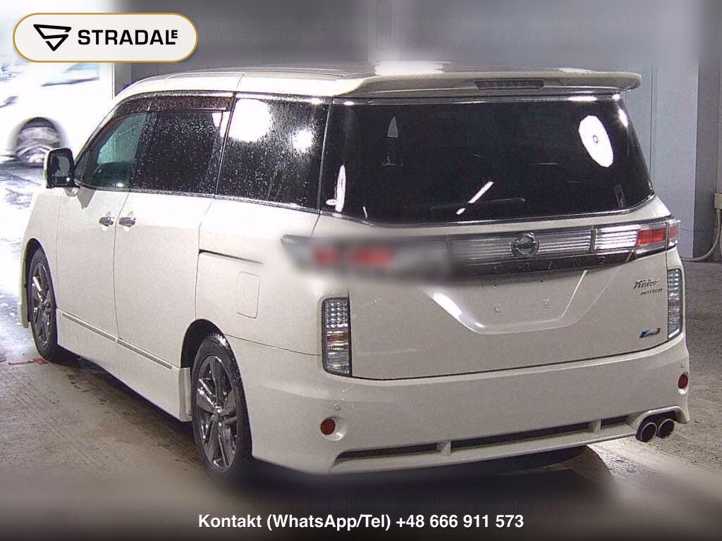 NISSAN ELGRAND 5D 4WD RIDER BLACK LEATHER SEAT MANUAL SEAT, miniaturka 3