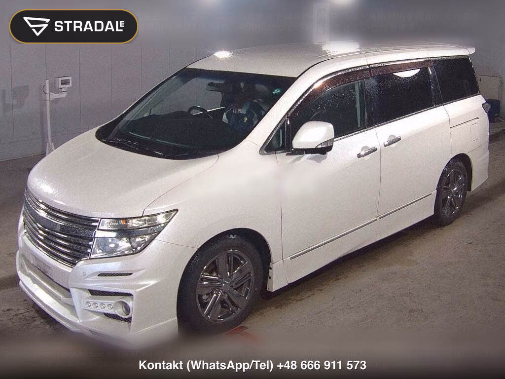 NISSAN ELGRAND 5D 4WD RIDER BLACK LEATHER SEAT MANUAL SEAT, miniaturka 5