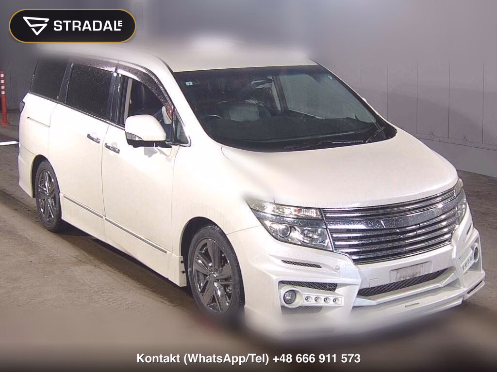 NISSAN ELGRAND 5D 4WD RIDER BLACK LEATHER SEAT MANUAL SEAT 2011, aukcja z Japonii, zdjęcie 1