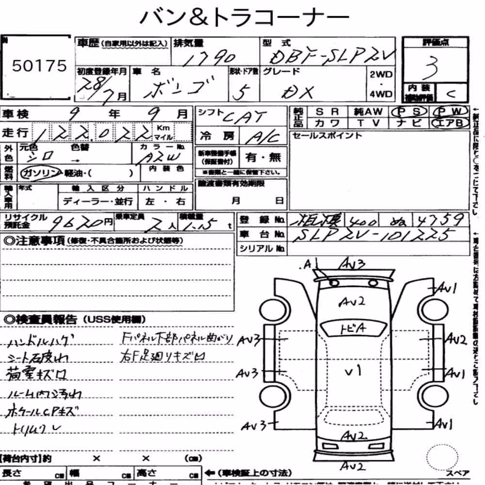 Notka aukcyjna: MAZDA BONGO VAN 5D DX