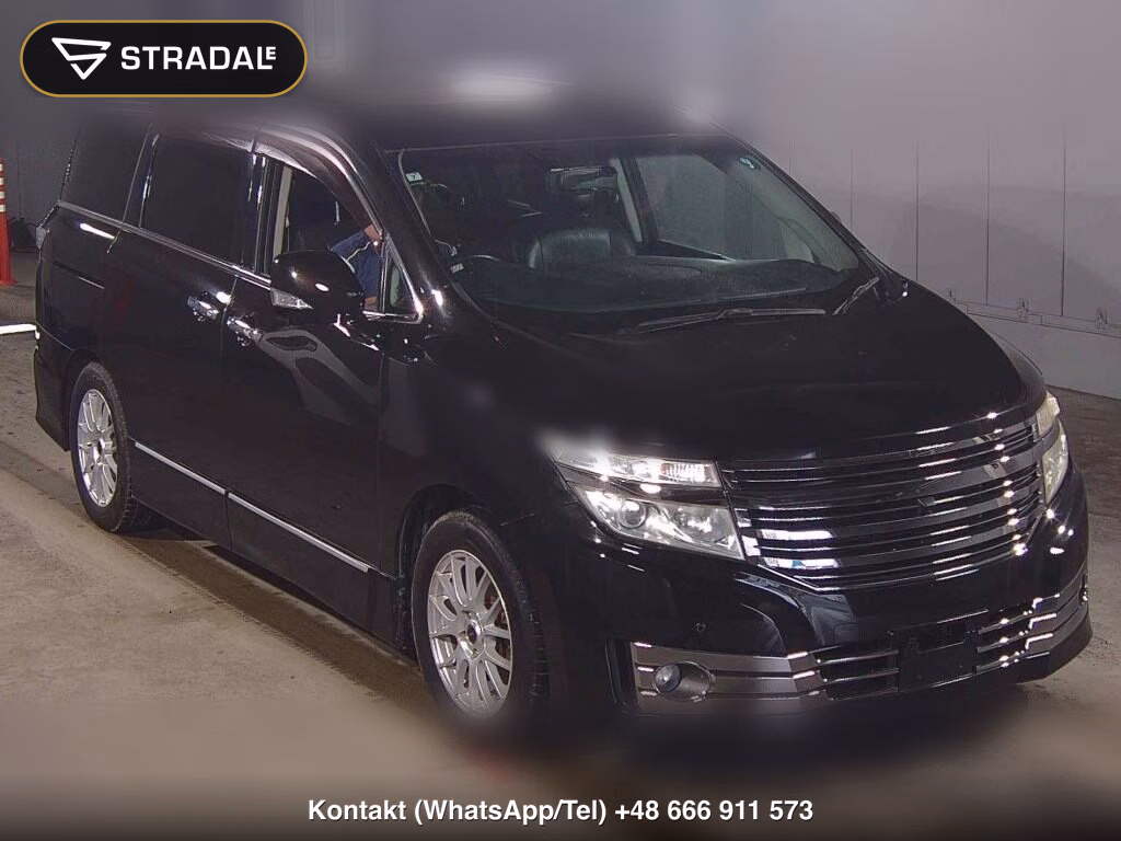 NISSAN ELGRAND 5D RIDER BLACK LINE BLACK LEATHER SEAT 2011, aukcja z Japonii, zdjęcie 1