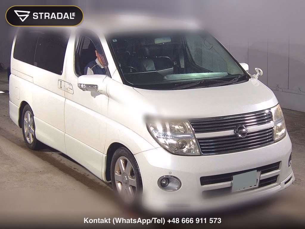 NISSAN ELGRAND 5D HIGHWAY STAR BLACK LEATHER LIMITED 2008, aukcja z Japonii, zdjęcie 1