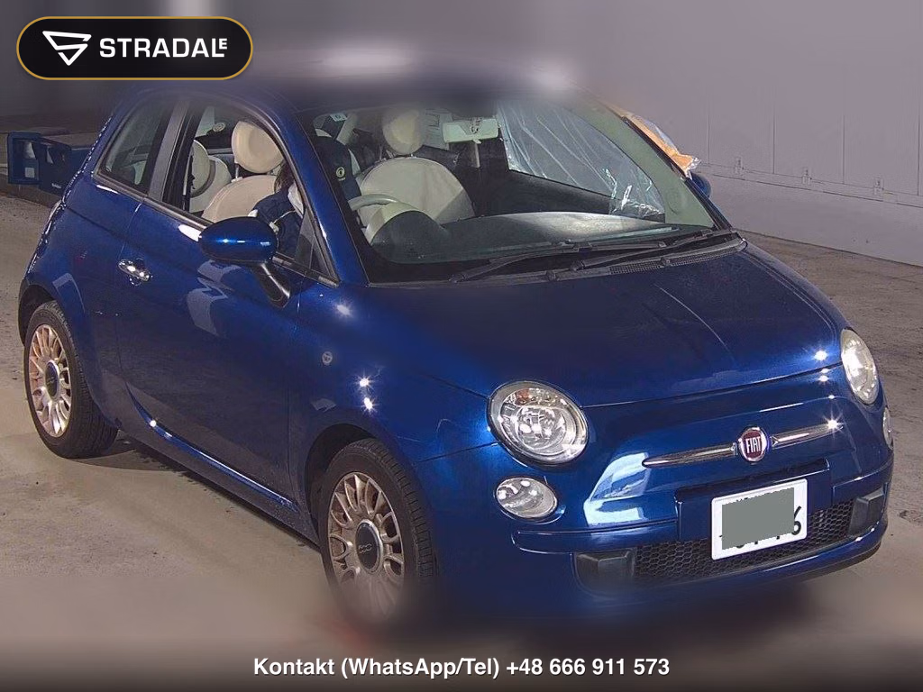 FIAT 500 2010, aukcja z Japonii, zdjęcie 1