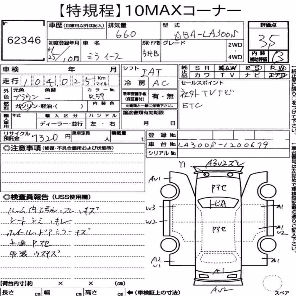 Notka aukcyjna: DAIHATSU MIRA E:S