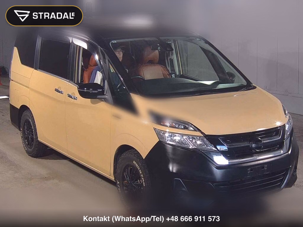 NISSAN SERENA 5D 4WD B 2017, aukcja z Japonii, zdjęcie 1