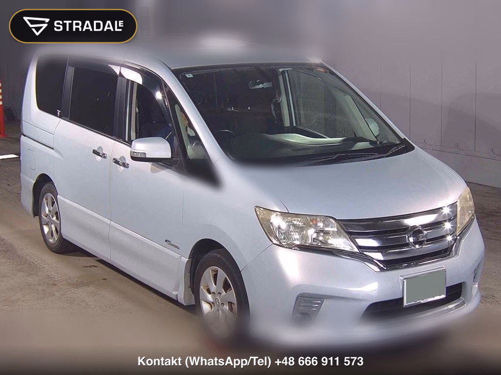 NISSAN SERENA 5D HIGHWAY STAR G S-HYBRID 2012, aukcja z Japonii, zdjęcie 1
