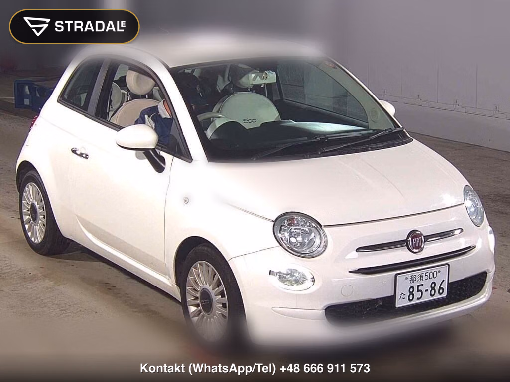 FIAT 500 SUPER POP FIORE 2018, aukcja z Japonii, zdjęcie 1