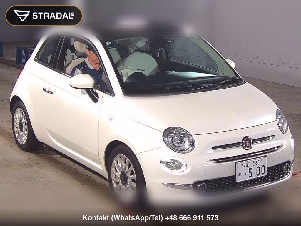 FIAT 500 TWINAIR LOUNGE 2020, aukcja z Japonii, zdjęcie 1