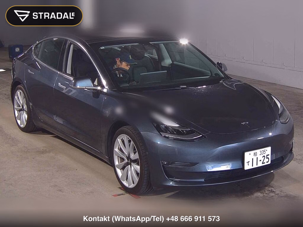 TESLA MODEL 3 4WD LONG RANGE 2020, aukcja z Japonii, zdjęcie 1
