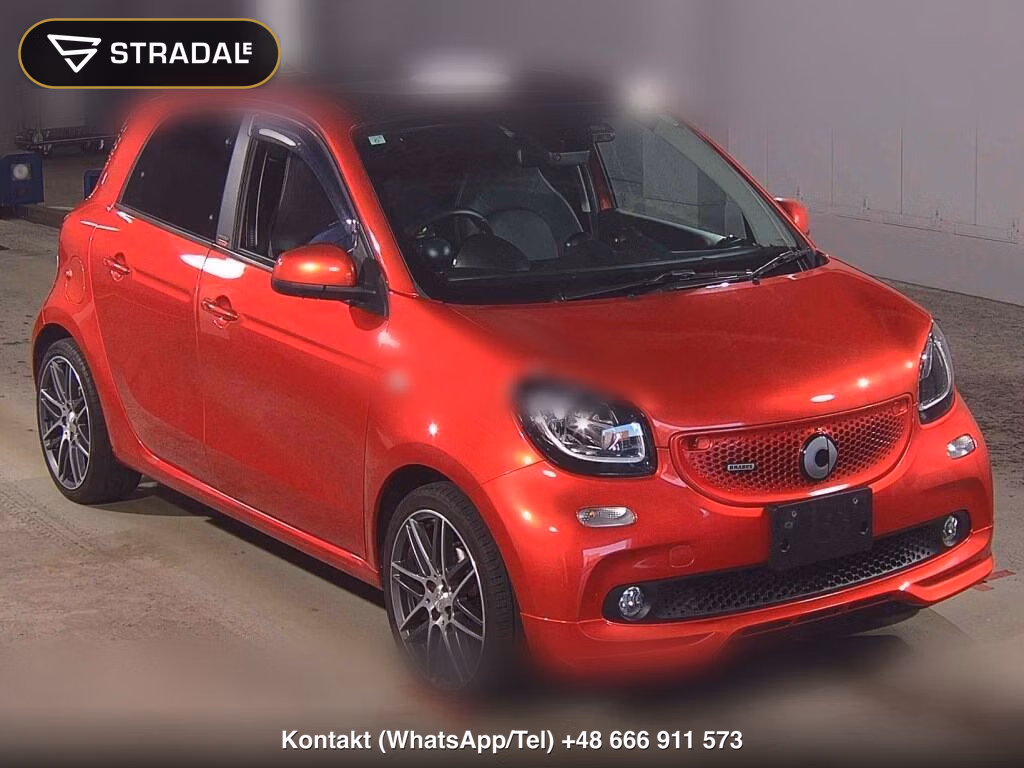 MCC SMART FOR FOUR BRABUS EXCLUSIVE RED LIMITED 2017, aukcja z Japonii, zdjęcie 1