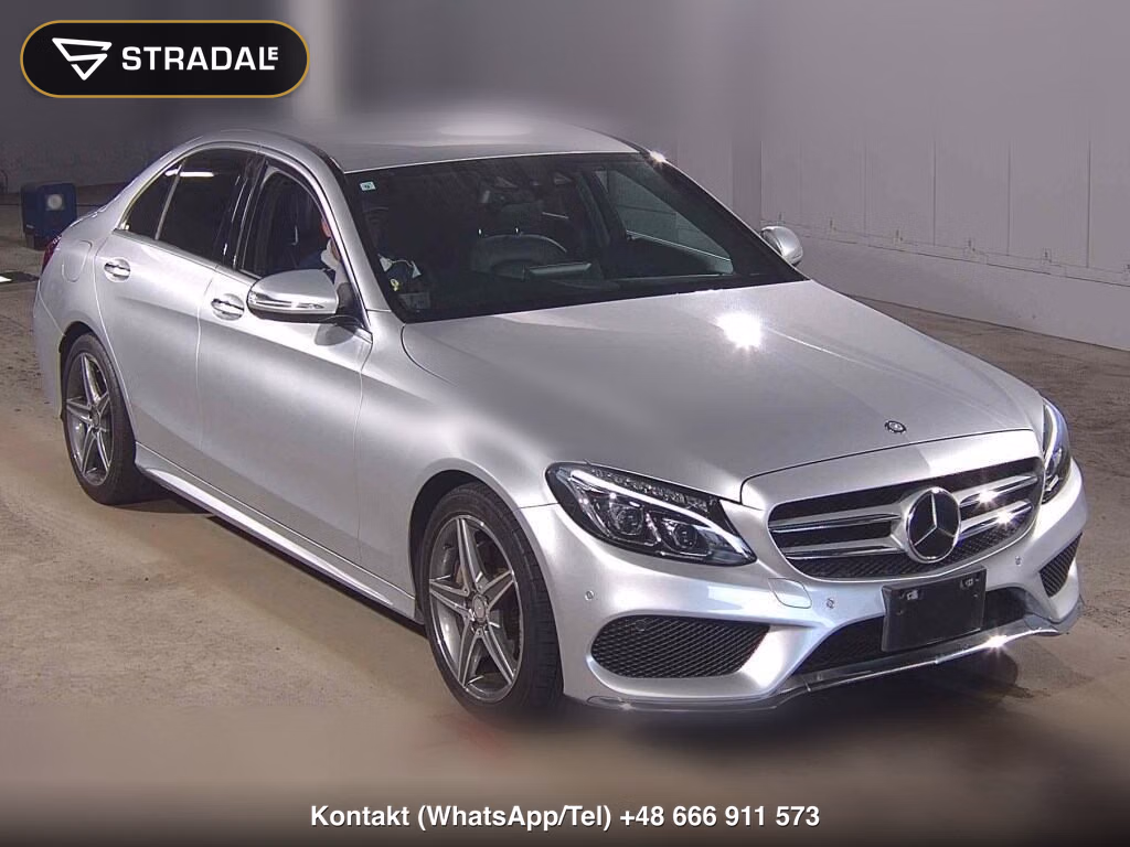 MERCEDES BENZ C-CLASS 4D C180 AVANTGARDE AMG LINE 2015, aukcja z Japonii, zdjęcie 1