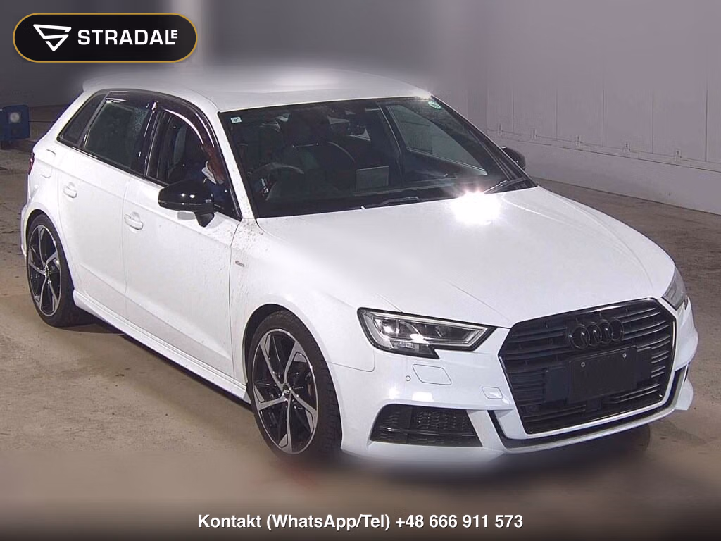 AUDI A3 5D SPORTBACK S LINE BLACK STYLING 2019, aukcja z Japonii, zdjęcie 1