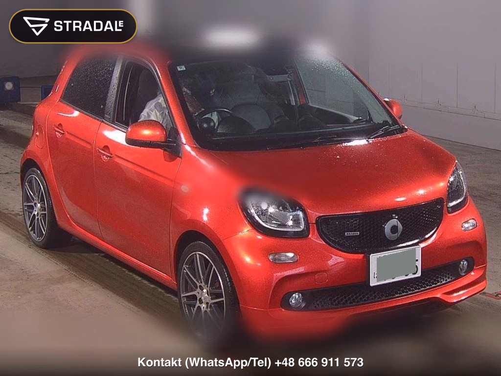 MCC SMART FOR FOUR BRABUS EXCLUSIVE RED LIMITED 2017, aukcja z Japonii, zdjęcie 1