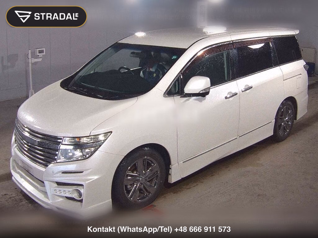 NISSAN ELGRAND 5D 4WD RIDER BLACK LEATHER SEAT MANUAL SEAT, miniaturka 5