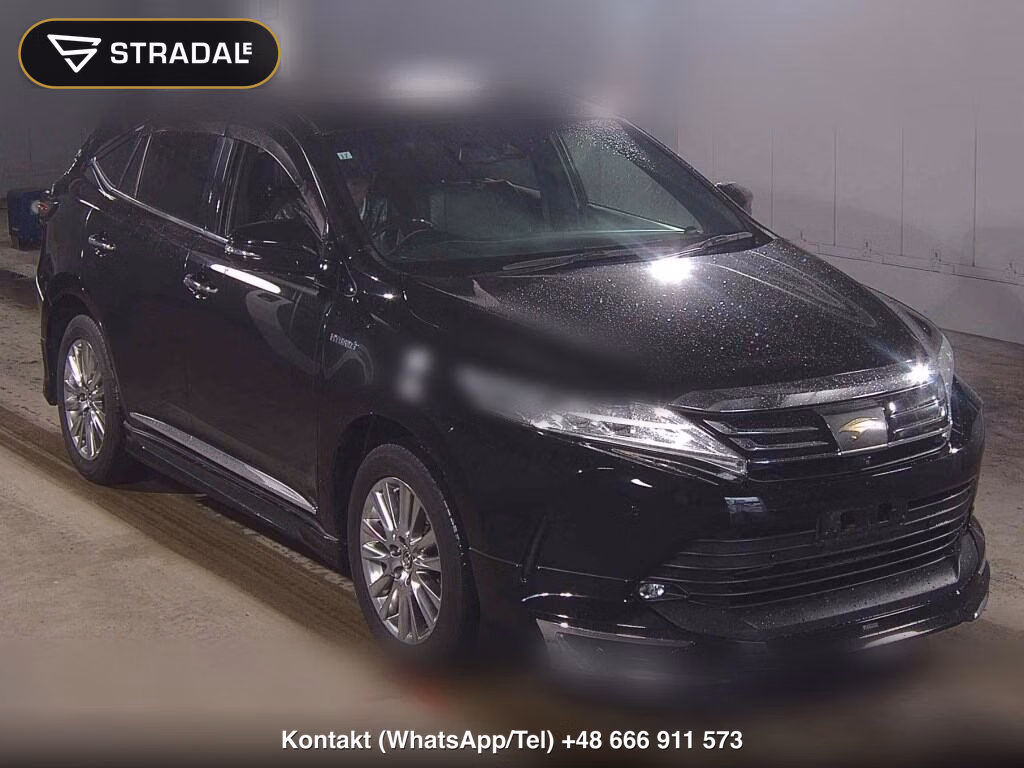TOYOTA HARRIER HYBRID 4WD PROGRESS METAL AND LEATHER PACKAGE 2017, aukcja z Japonii, zdjęcie 1