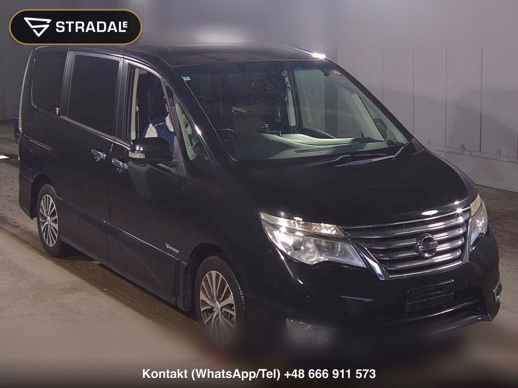 NISSAN SERENA 5D HIGHWAY STAR V SELECTOR + SAFETY Ⅱ SHV 2016, aukcja z Japonii, zdjęcie 1