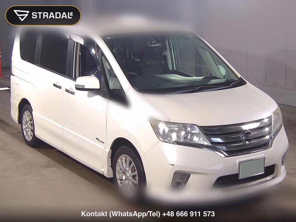 NISSAN SERENA 5D HIGHWAY STAR S-HYBRID 2013, aukcja z Japonii, zdjęcie 1