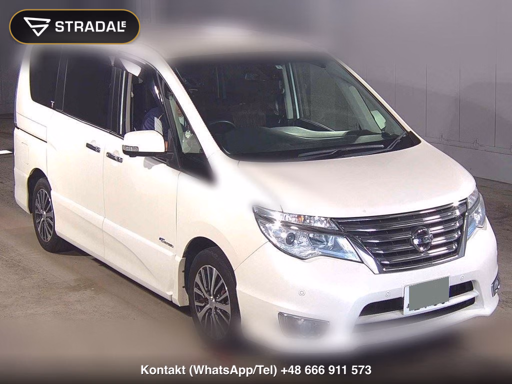 NISSAN SERENA 5D HIGHWAY STAR V SELECTOR + SAFETY Ⅱ SHV 2016, aukcja z Japonii, zdjęcie 1