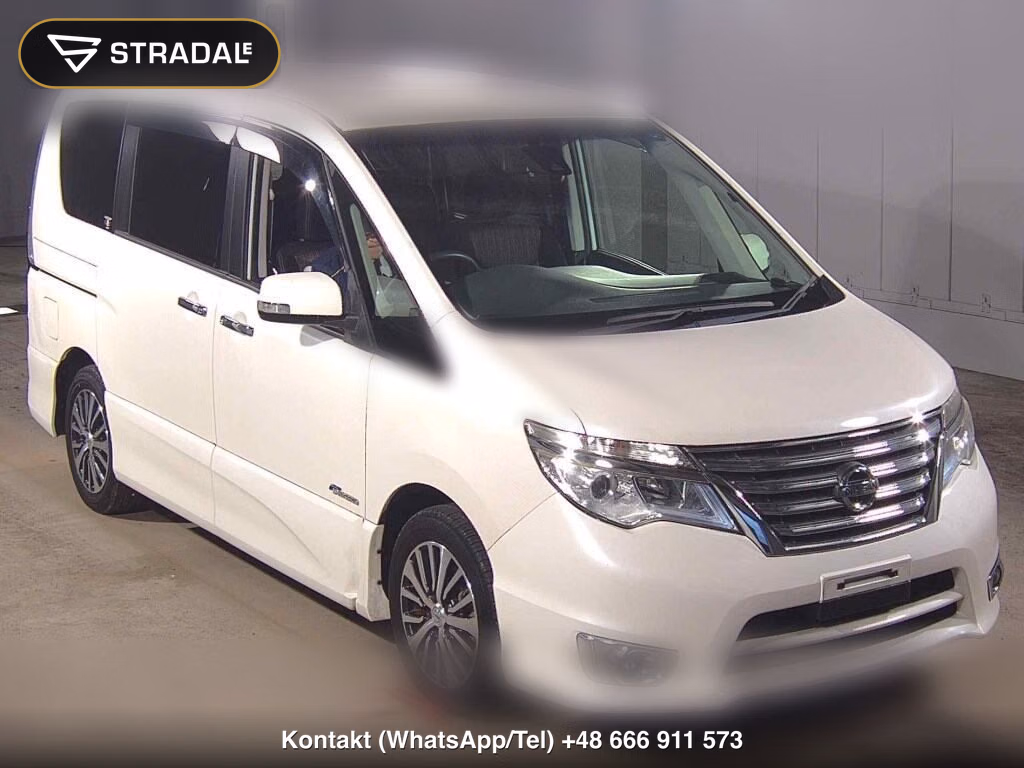 NISSAN SERENA 5D HIGHWAY STAR V SELECTION + SAFETY SHV 2015, aukcja z Japonii, zdjęcie 1