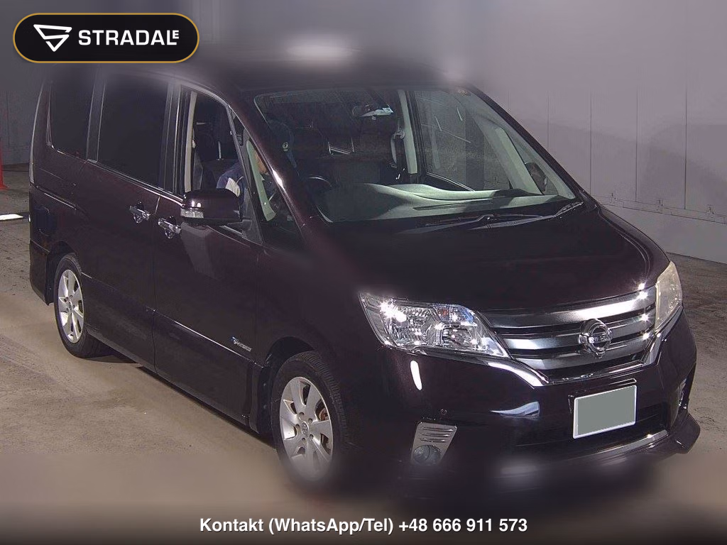 NISSAN SERENA 5D HIGHWAY STAR G S-HYBRID AERO MODE 2013, aukcja z Japonii, zdjęcie 1