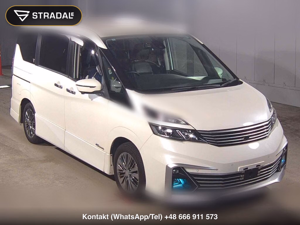 NISSAN SERENA 5D RIDER V SELECTION BLACK LEATHER 2017, aukcja z Japonii, zdjęcie 1
