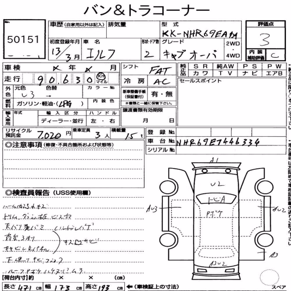 Notka aukcyjna: ISUZU ELF TRUCK