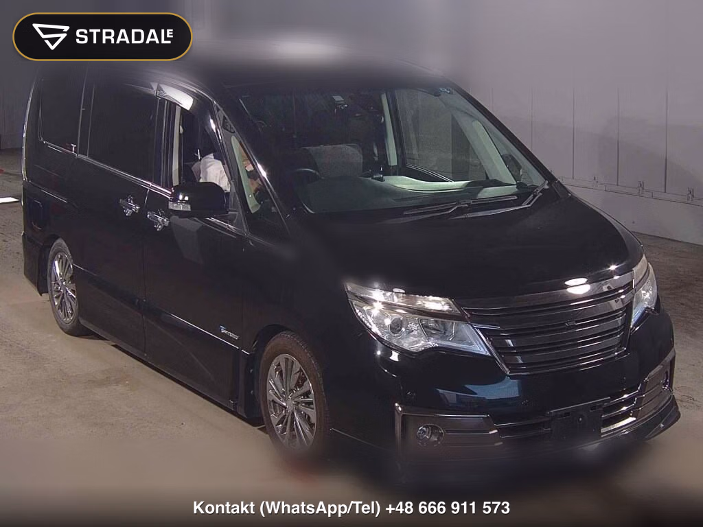 NISSAN SERENA 5D RIDER BLACK LINE ZZ S-HYBRID 2016, aukcja z Japonii, zdjęcie 1