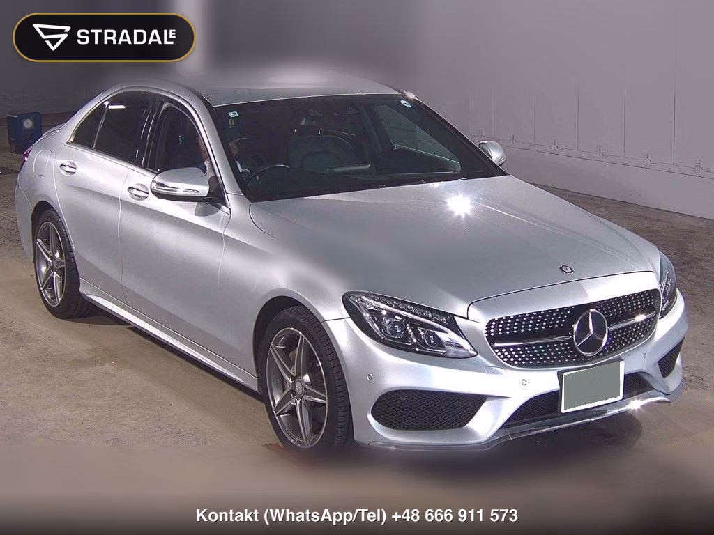 MERCEDES BENZ C-CLASS 4D C200 AVANTGARDE AMG LINE 2015, aukcja z Japonii, zdjęcie 1