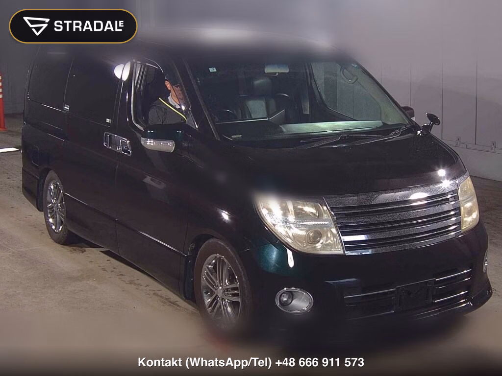 NISSAN ELGRAND 5D HIGHWAY STAR BLACK LEATHER LIMITED 2007, aukcja z Japonii, zdjęcie 1